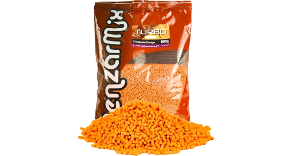 BENZAR MIX - Pelety Fluo Turbo Pellet Čokoláda Pomaranč 1,5 mm 800 g