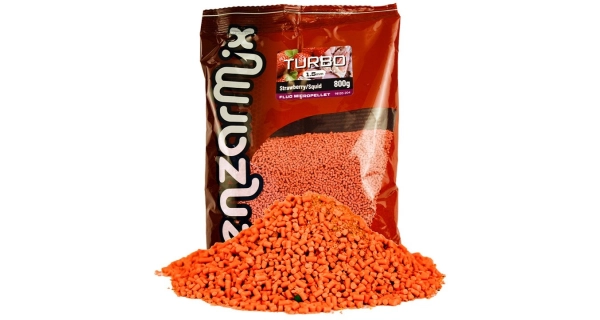 BENZAR MIX - Pelety Fluo Turbo Pellet Jahoda Krájačka 1,5 mm 800 g