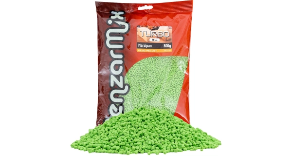 BENZAR MIX - Pelety Fluo Turbo Pellet Marcipán 3 mm 800 g