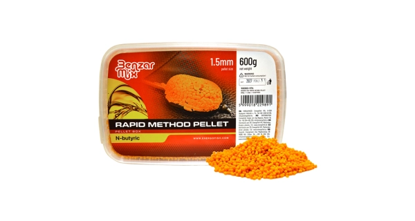 BENZAR MIX - Pelety Rapid Method Pellet Kyselina maslová 1,5 mm 600 g