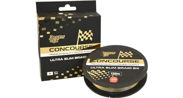 BENZAR MIX - Pletená šnúra Concourse Ultra Slim Braid 8X 0,08 mm 7,2 kg 120 m
