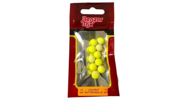 BENZAR MIX - Pop up Instant Bicolor 10 mm 10 ks Kokos, vanilka