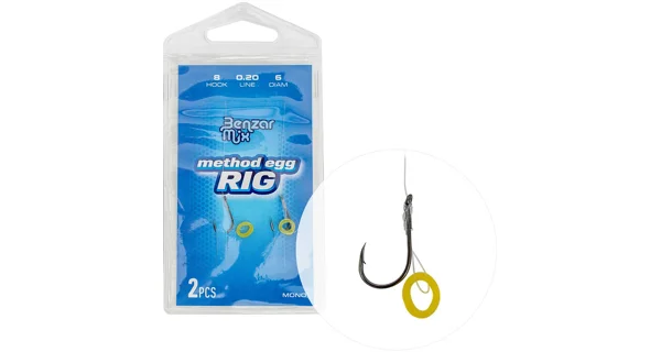 BENZAR MIX - Predviazaný háčik Mono Method Egg Rig veľ. 8