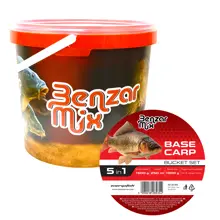 BENZAR MIX - Sada kŕmenia Base Carp Bucket Set 5in1