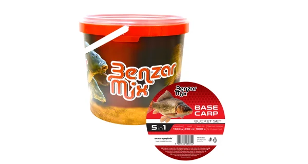 BENZAR MIX - Sada kŕmenia Base Carp Bucket Set 5in1