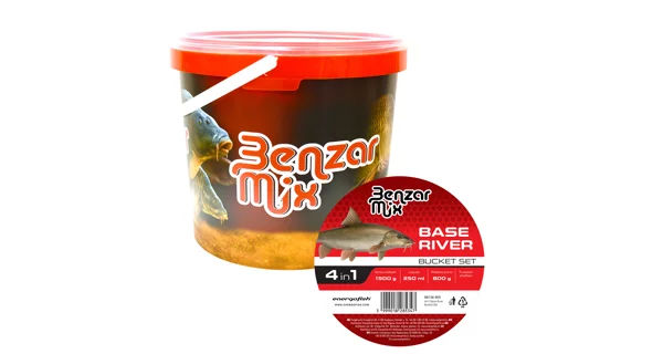 BENZAR MIX - Sada kŕmenia Base River Bucket Set 4in1