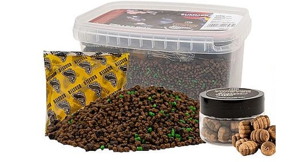 BENZAR MIX - Summer Pellet Box + nástraha Twister Green Betain