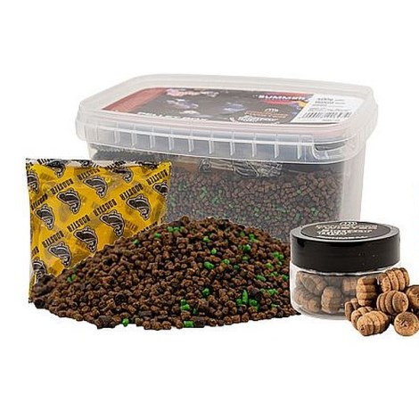 BENZAR MIX - Summer Pellet Box + nástraha Twister Green Betain