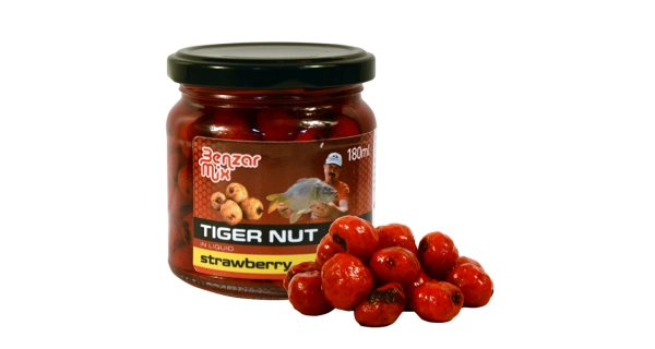 BENZAR MIX - Tigrie orech v skle Jahoda 180 ml