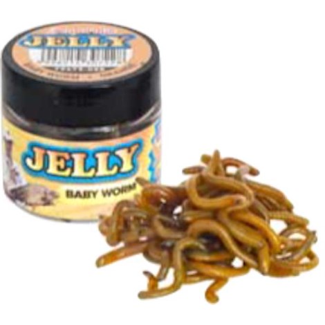 BENZAR MIX - Umelí červy Jelly Baits Baby Worm Oranžová 20 ks