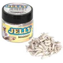BENZAR MIX - Umelí kostné červy Jelly Baits Biela 100 ks