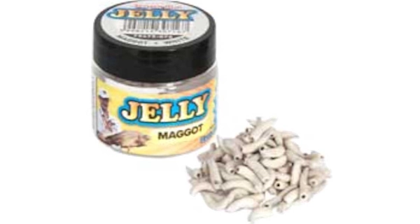 BENZAR MIX - Umelí kostné červy Jelly Baits Biela 100 ks