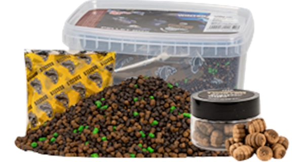 BENZAR MIX - Zimná súprava Pellet box + aróma + boilies Concourse Twister Green Betain 400 g 150 ml 30 ml