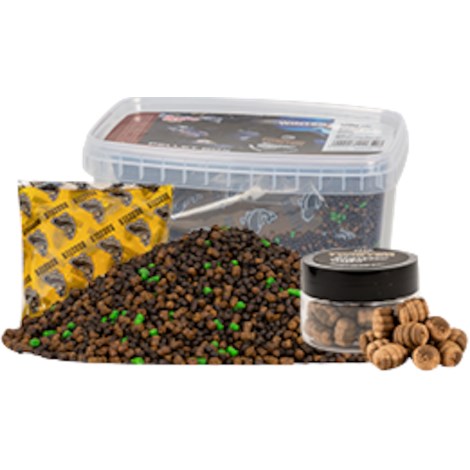 BENZAR MIX - Zimná súprava Pellet box + aróma + boilies Concourse Twister Green Betain 400 g 150 ml 30 ml