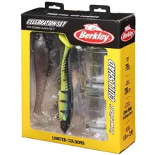 BERKLEY - Darčekový set gumových nástrah a panákov Powerbait Celebration Set Cullshad Shallow 20 cm 79 g Limited Edition