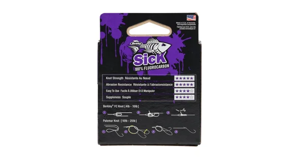 BERKLEY - Fluorocarbon SicK Leader Číry 0,35 mm 10 kg 50 m