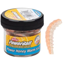 BERKLEY - Osia larva PowerBait Honey Worm 2,5 cm 55 ks Oranžová perleť