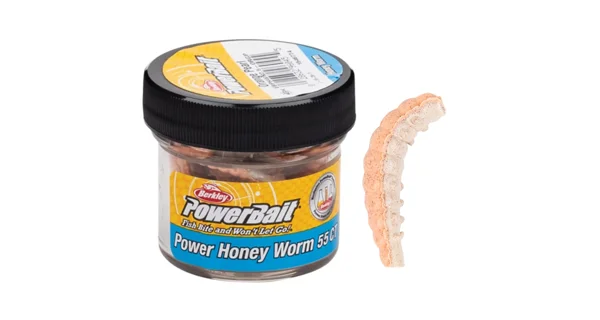 BERKLEY - Osia larva PowerBait Honey Worm 2,5 cm 55 ks Oranžová perleť