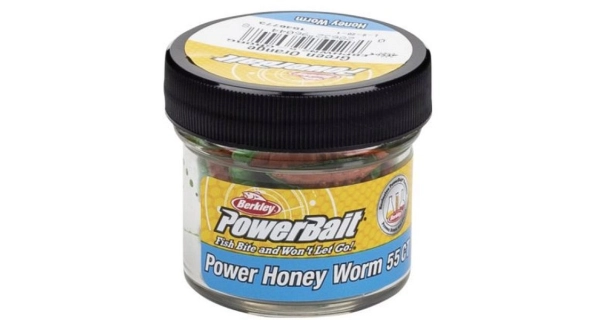 BERKLEY - Osia larva PowerBait Honey Worm 2,5 cm 55 ks Zelená oranžová