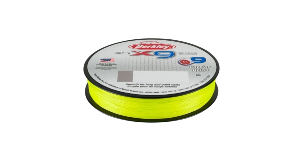 BERKLEY - Pletená šnúra X9 Braid Fluo Green 0,20 mm 20,6 kg 150 m