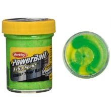 BERKLEY - Pstruhové cesto PowerBait Extra Scent 50 g Fluo Green Yellow