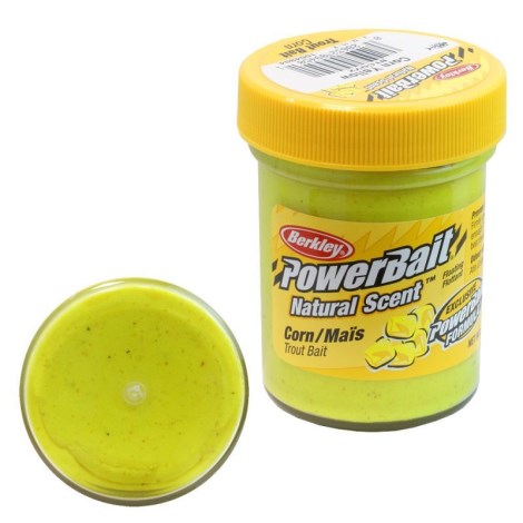 BERKLEY - Pstruhové cesto PowerBait Natural Scent 50 g Corn Glitter