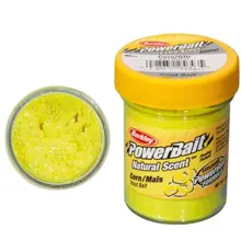 BERKLEY - Pstruhové cesto PowerBait Trout Bait Natural Glitter 50 g Corn