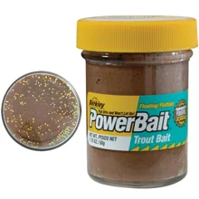 BERKLEY - Pstruhové cesto PowerBait Trout Bait Natural Glitter 50 g Fish Pellet