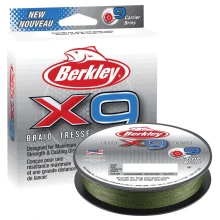 BERKLEY - Šnúra X9 Low Vis Green 150 m 0,10 mm 9 kg