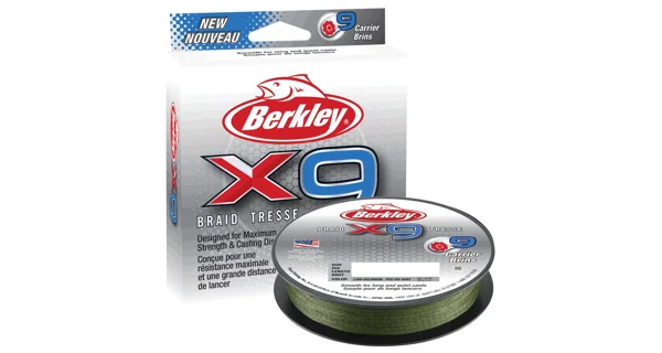 BERKLEY - Šnúra X9 Low Vis Green 150 m 0,12 mm 12,1 kg