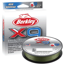 BERKLEY - Šnúra X9 Low Vis Green 150 m 0,17 mm 17 kg