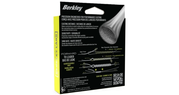 BERKLEY - Špekaná šnúra Forward Flame Green 0,15 mm 6,9 kg 150 m