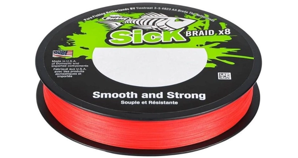 BERKLEY - Splietaná šnúra SicK Braid Červená 0,10 mm 7,5 kg 150 m
