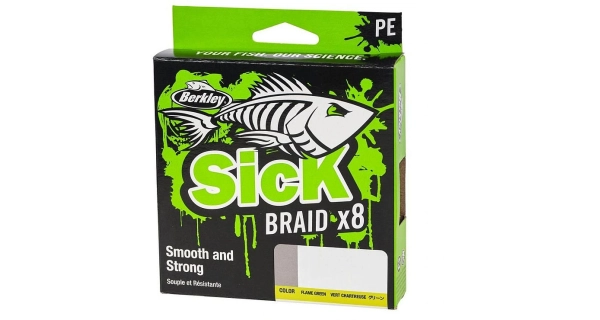 BERKLEY - Splietaná šnúra SicK Braid Hi-Vis Žltá 0,14 mm 16,5 kg 150 m