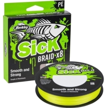 BERKLEY - Splietaná šnúra SicK Braid Hi-Vis Žltá 0,29 mm 26,40 kg 150 m