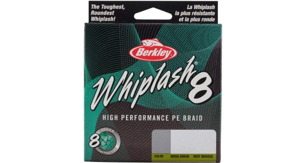 BERKLEY - Splietaná šnúra Whiplash 8 Green 0,08 mm 12,9 kg 150 m