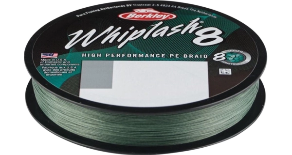 BERKLEY - Splietaná šnúra Whiplash 8 Green 0,16 mm 20,9 kg 300 m