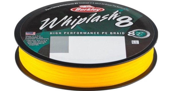BERKLEY - Splietaná šnúra Whiplash 8 Yellow 0,18 mm 23,3 kg 300 m