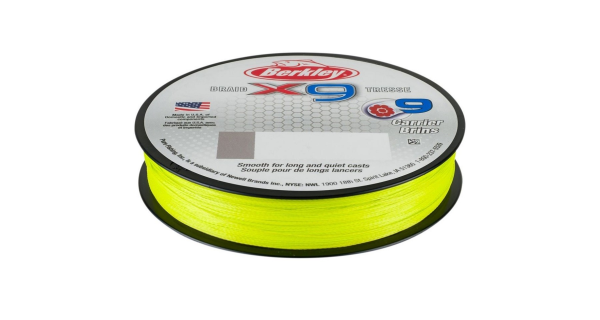 BERKLEY - Splietaná Šnúra X9 Fluro Green 0,17 mm 17 kg 150 m