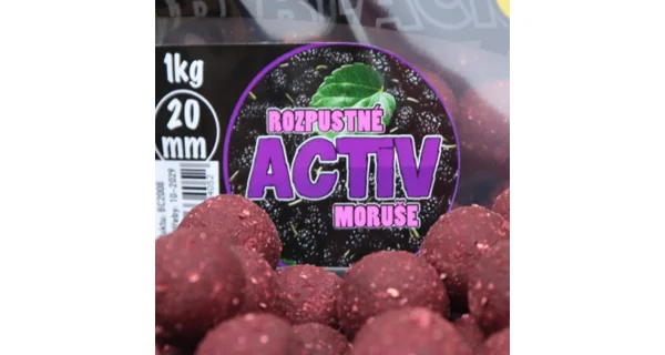 BLACK CARP - Boilies Activ 24 mm 1 kg Moruša