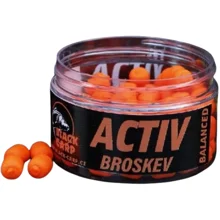BLACK CARP - Boilies Balanced Activ 10 mm 50 g Broskyňa
