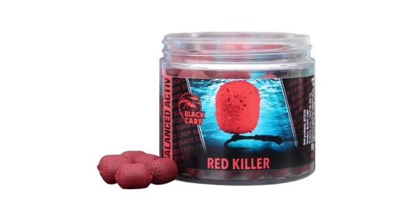 BLACK CARP - Boilies Balanced Activ 14 mm 90 g Red Killer