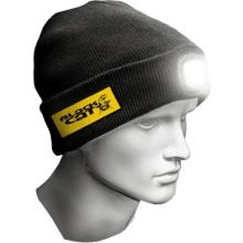 BLACK CAT - Čiapka čelovka LED Lancer Beanie Uni - dobíjacia