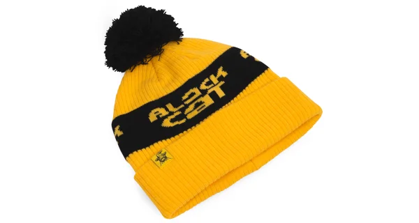 BLACK CAT - Čiapka Yellow Bobble Hat