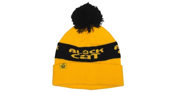 BLACK CAT - Čiapka Yellow Bobble Hat