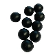 BLACK CAT - Gumové guličky Rubber Shock Bead 10 mm 10 ks