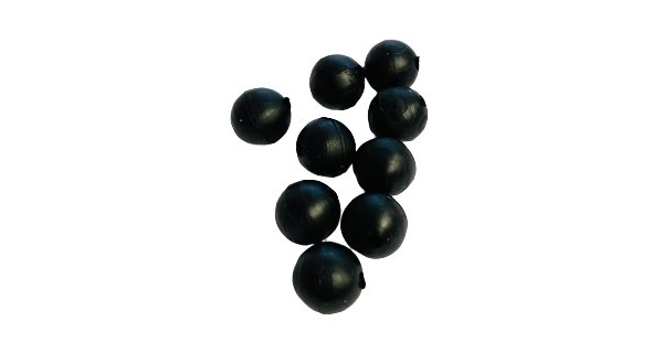 BLACK CAT - Gumové guličky Rubber Shock Bead 10 mm 10 ks
