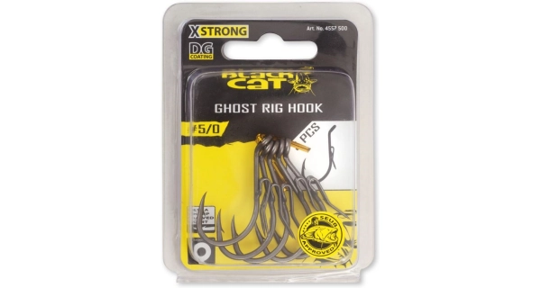 BLACK CAT - Háčik Ghost Rig DG Coating 6/0 5 ks