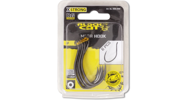BLACK CAT - Háčik Mega Hook DG Coating veľ. 6/0 6 ks