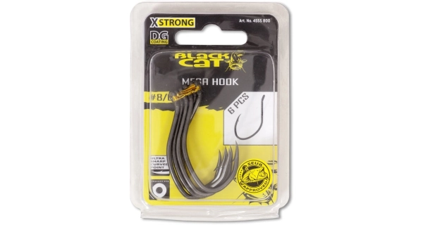 BLACK CAT - Háčik Mega Hook DG Coating veľ. 6/0 6 ks